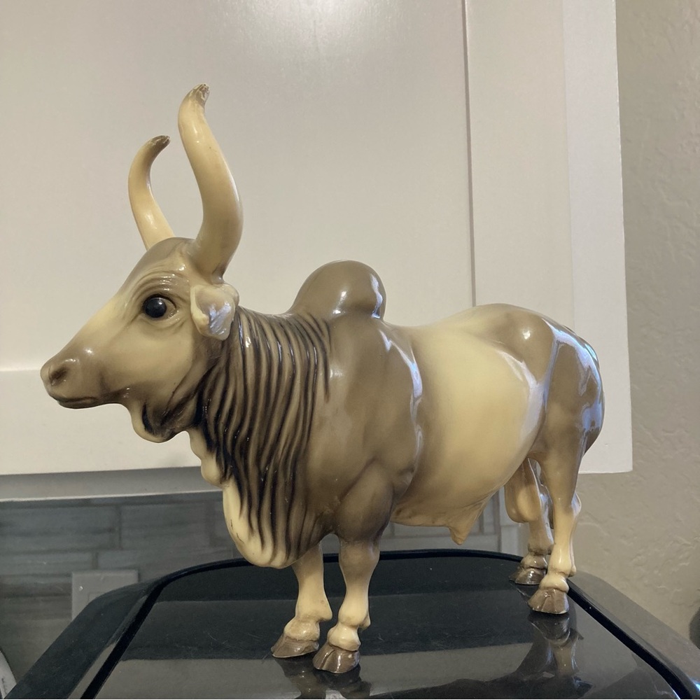 VINTAGE BREYER BRAHMA BULL MODEL
#70 1958-1967 BY EDWARD BOEHM 12" TOY - Picture 2 of 12